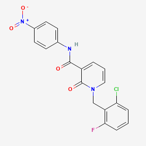 1-(2-chloro-6-fluorobenzyl)-N-(4-nitrophenyl)-2-oxo-1,2-dihydropyridine-3-carboxamide