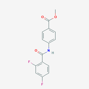 molecular formula C15H11F2NO3 B259892 Methyl 4-[(2,4-difluorobenzoyl)amino]benzoate 