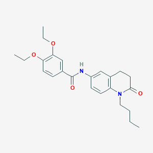 N-(1-butyl-2-oxo-1,2,3,4-tetrahydroquinolin-6-yl)-3,4-diethoxybenzamide