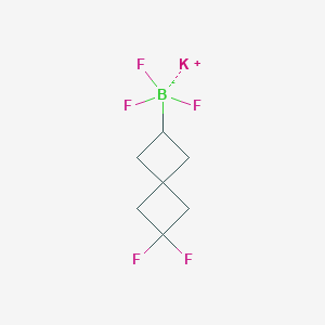 molecular formula C7H9BF5K B2598953 Potassium;(2,2-difluorospiro[3.3]heptan-6-yl)-trifluoroboranuide CAS No. 2454202-10-7