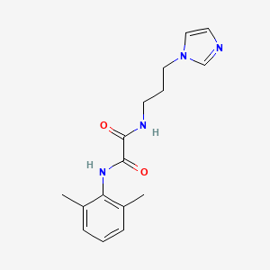 B2598970 N1-(3-(1H-imidazol-1-yl)propyl)-N2-(2,6-dimethylphenyl)oxalamide CAS No. 898374-90-8
