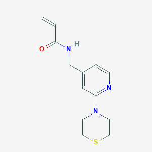 molecular formula C13H17N3OS B2598985 N-{[2-(thiomorpholin-4-yl)pyridin-4-yl]methyl}prop-2-enamide CAS No. 2361642-77-3