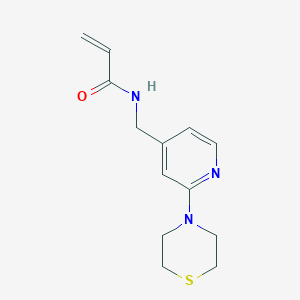 N-[(2-Thiomorpholin-4-ylpyridin-4-yl)methyl]prop-2-enamide
