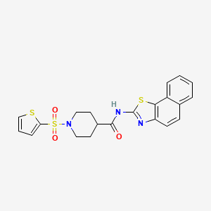 N-(naphtho[2,1-d]thiazol-2-yl)-1-(thiophen-2-ylsulfonyl)piperidine-4-carboxamide