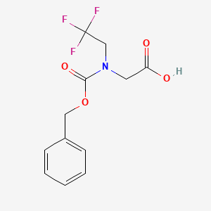 2-(((Benzyloxy)carbonyl)(2,2,2-trifluoroethyl)amino)acetic acid