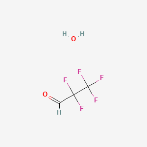 molecular formula C3H3F5O2 B2599029 Pentafluoropropionaldehyde hydrate CAS No. 422-06-0; 422-63-9