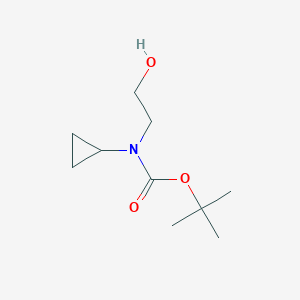 molecular formula C10H19NO3 B2599043 tert-Butyl cyclopropyl(2-hydroxyethyl)carbamate CAS No. 1153134-59-8