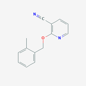 2-[(2-Methylphenyl)methoxy]pyridine-3-carbonitrile