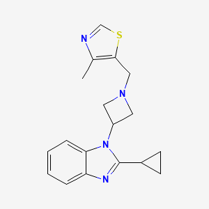 5-[[3-(2-Cyclopropylbenzimidazol-1-yl)azetidin-1-yl]methyl]-4-methyl-1,3-thiazole