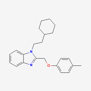 1-(2-Cyclohexylethyl)-2-[(4-methylphenoxy)methyl]benzimidazole