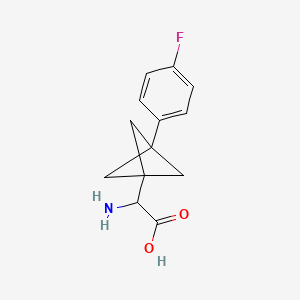 2-Amino-2-[3-(4-fluorophenyl)-1-bicyclo[1.1.1]pentanyl]acetic acid