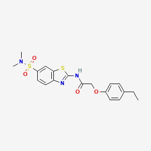 N-(6-(N,N-dimethylsulfamoyl)benzo[d]thiazol-2-yl)-2-(4-ethylphenoxy)acetamide