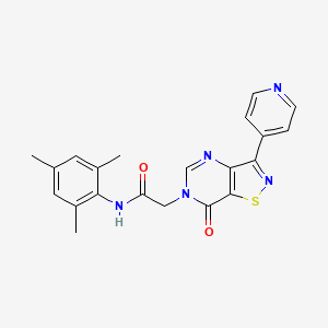N-mesityl-2-(7-oxo-3-(pyridin-4-yl)isothiazolo[4,5-d]pyrimidin-6(7H)-yl)acetamide