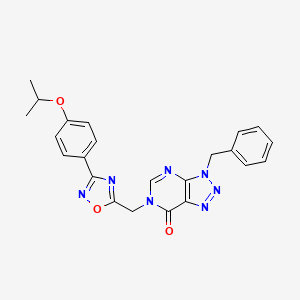 3-benzyl-6-((3-(4-isopropoxyphenyl)-1,2,4-oxadiazol-5-yl)methyl)-3H-[1,2,3]triazolo[4,5-d]pyrimidin-7(6H)-one