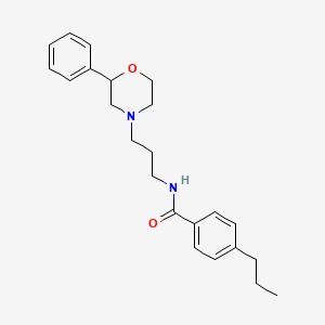 N-(3-(2-phenylmorpholino)propyl)-4-propylbenzamide