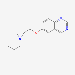 6-[[1-(2-Methylpropyl)aziridin-2-yl]methoxy]quinazoline