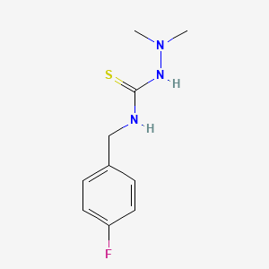 1-(Dimethylamino)-3-[(4-fluorophenyl)methyl]thiourea