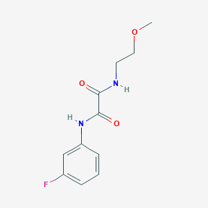 N'-(3-fluorophenyl)-N-(2-methoxyethyl)oxamide
