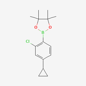 2-(2-Chloro-4-cyclopropylphenyl)-4,4,5,5-tetramethyl-1,3,2-dioxaborolane