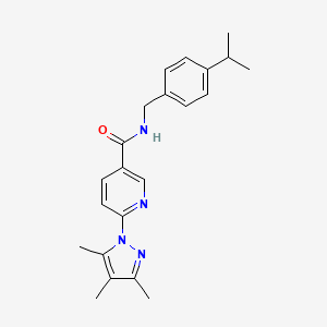 N-(2-methoxybenzyl)-3-(3-methyl-4-morpholin-4-ylisoxazolo[5,4-d]pyrimidin-6-yl)propanamide