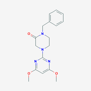 1-Benzyl-4-(4,6-dimethoxypyrimidin-2-yl)piperazin-2-one