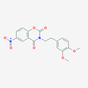 3-(3,4-dimethoxyphenethyl)-6-nitro-2H-1,3-benzoxazine-2,4(3H)-dione