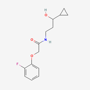 N-(3-cyclopropyl-3-hydroxypropyl)-2-(2-fluorophenoxy)acetamide