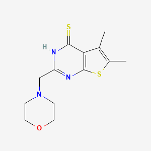 5,6-Dimethyl-2-(morpholin-4-ylmethyl)thieno[2,3-d]pyrimidine-4-thiol