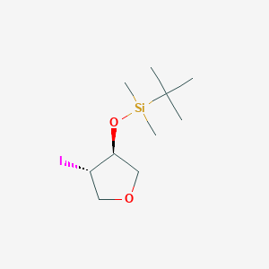 trans tert-Butyl((4-iodotetrahydrofuran-3-yl)oxy)dimethylsilane