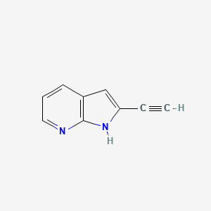 molecular formula C9H6N2 B2599658 2-ethynyl-1H-pyrrolo[2,3-b]pyridine CAS No. 1485294-64-1