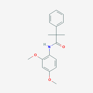molecular formula C18H21NO3 B259966 N-(2,4-dimethoxyphenyl)-2-methyl-2-phenylpropanamide 