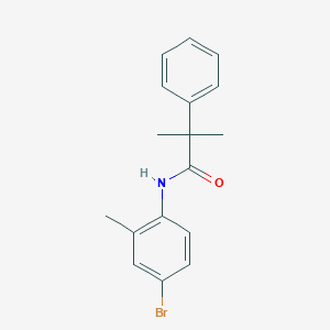 molecular formula C17H18BrNO B259967 N-(4-bromo-2-methylphenyl)-2-methyl-2-phenylpropanamide 
