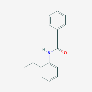 molecular formula C18H21NO B259978 N-(2-ethylphenyl)-2-methyl-2-phenylpropanamide 