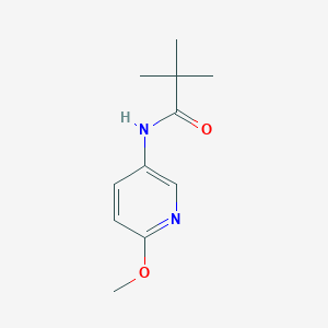 molecular formula C11H16N2O2 B2599781 N-(6-methoxypyridin-3-yl)pivalamide CAS No. 227180-19-0