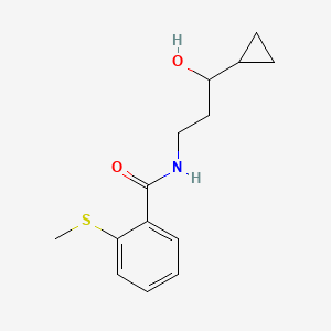 N-(3-cyclopropyl-3-hydroxypropyl)-2-(methylthio)benzamide