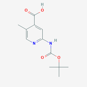 5-Methyl-2-[(2-methylpropan-2-yl)oxycarbonylamino]pyridine-4-carboxylic acid