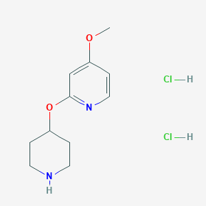 4-Methoxy-2-(piperidin-4-yloxy)pyridinedihydrochloride