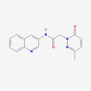 2-(3-methyl-6-oxopyridazin-1(6H)-yl)-N-(quinolin-3-yl)acetamide