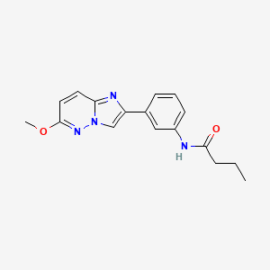 molecular formula C17H18N4O2 B2599888 N-(3-(6-methoxyimidazo[1,2-b]pyridazin-2-yl)phenyl)butyramide CAS No. 946267-89-6