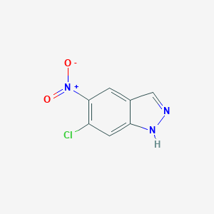 molecular formula C7H4ClN3O2 B025999 6-Chloro-5-nitro-1H-indazole CAS No. 101420-98-8