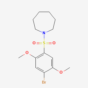 1-(4-Bromo-2,5-dimethoxyphenyl)sulfonylazepane