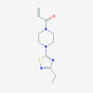 1-[4-(3-Ethyl-1,2,4-thiadiazol-5-yl)piperazin-1-yl]prop-2-en-1-one