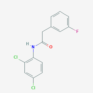 molecular formula C14H10Cl2FNO B259993 N-(2,4-dichlorophenyl)-2-(3-fluorophenyl)acetamide 