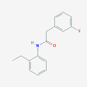 molecular formula C16H16FNO B259997 N-(2-ethylphenyl)-2-(3-fluorophenyl)acetamide 