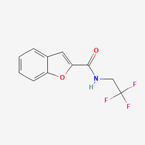 molecular formula C11H8F3NO2 B2599981 N-(2,2,2-trifluoroethyl)-1-benzofuran-2-carboxamide CAS No. 903334-50-9