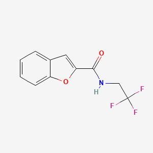 molecular formula C11H8F3NO2 B2599981 N-(2,2,2-trifluoroethyl)benzofuran-2-carboxamide CAS No. 903334-50-9