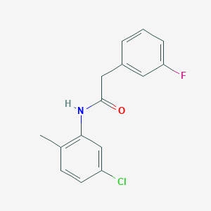 molecular formula C15H13ClFNO B260002 N-(5-chloro-2-methylphenyl)-2-(3-fluorophenyl)acetamide 