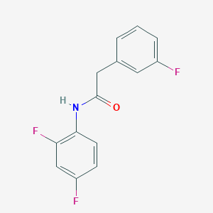 molecular formula C14H10F3NO B260004 N-(2,4-difluorophenyl)-2-(3-fluorophenyl)acetamide 