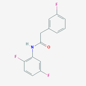 molecular formula C14H10F3NO B260006 N-(2,5-difluorophenyl)-2-(3-fluorophenyl)acetamide 