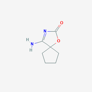 molecular formula C7H10N2O2 B2600097 4-Imino-1-oxa-3-azaspiro[4.4]nonan-2-one CAS No. 1692817-87-0